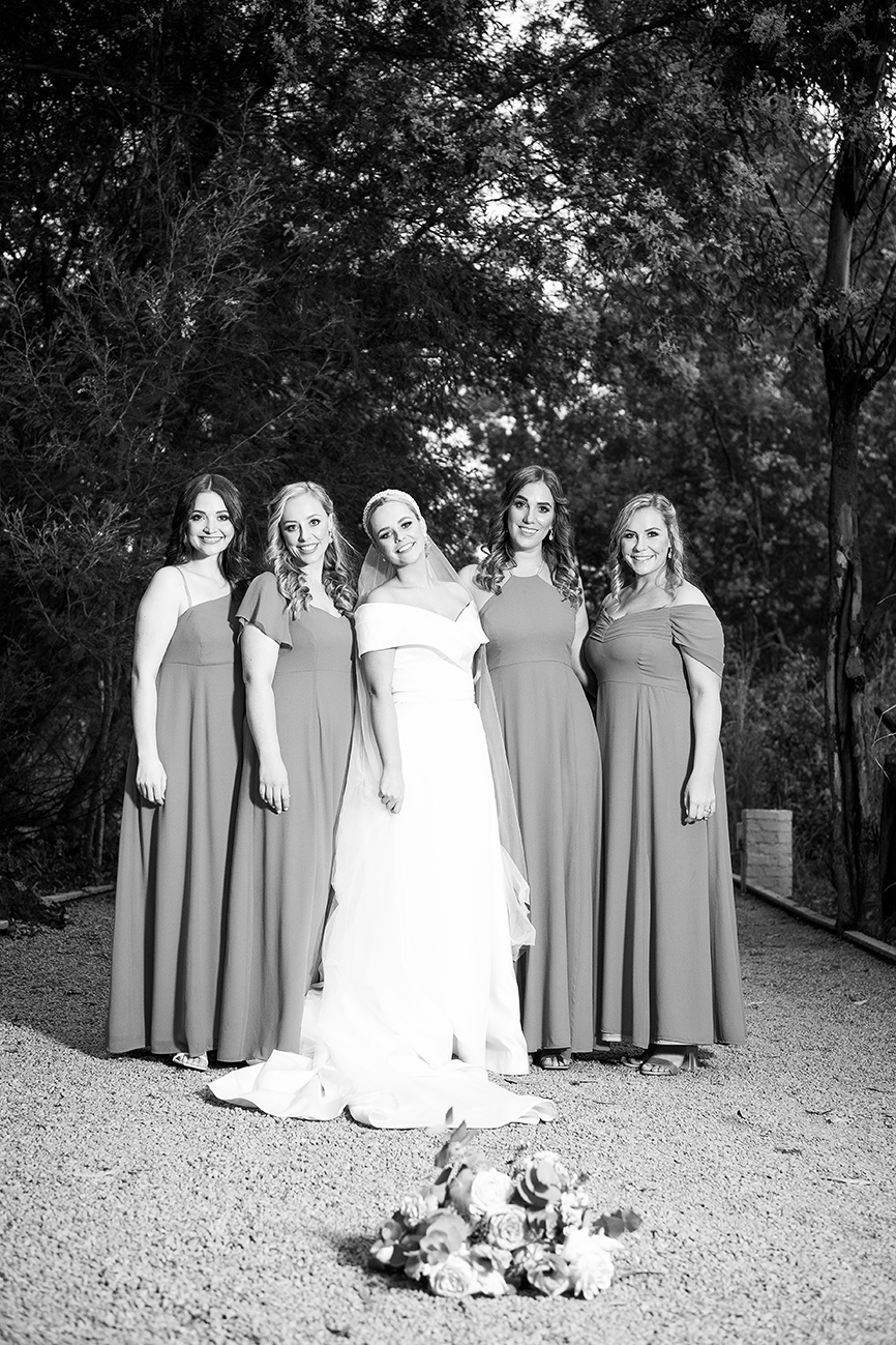 Bridal glam by Storm Pass Makeup done for N and her bridesmaids, at Lace on Timber. Photography by Kevin Mark Pass